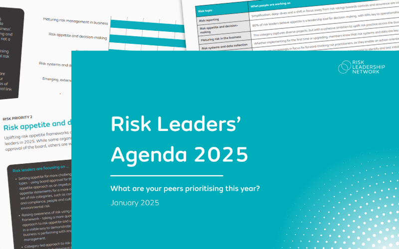 Risk Leaders Agenda 2025 cover