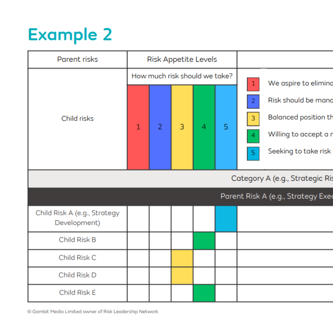 Risk appetite example 2